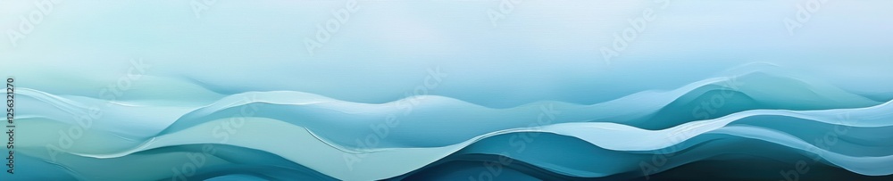Poster abstract digital art piece with a light blue background. the background has a gradient effect, with 