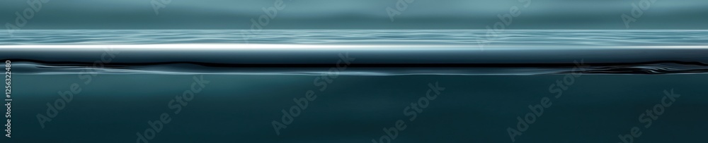 Aufkleber digital illustration of a wave in the ocean. the wave is in the center of the image, with the water 