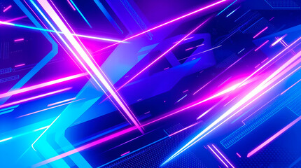 Fondo abstracto de luz y líneas de colores vibrantes crea una sensación de velocidad y movimiento. Ideal para proyectos espaciales, tecnología y ciencia ficción. Imagen generada