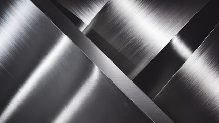 Obraz premium An abstract composition featuring intricate patterns of brushed metal, showcasing shimmering reflections and dynamic lines.