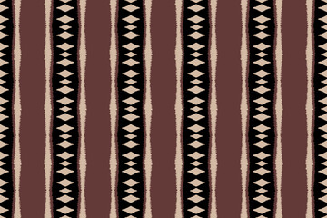 Ikat Abstract striped Ethnic art. Seamless patterns tribal, folk embroidery, and Mexican style. Aztec geometric art ornament print.Design for carpet, cover wallpaper, wrapping, fabric, clothing