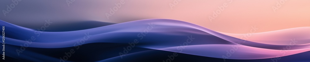 Poster abstract digital art piece with a gradient background. the background is a gradient of blue and pink