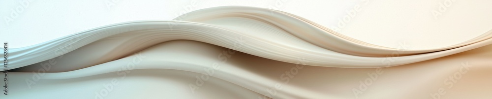 Poster abstract digital art piece that appears to be a wave-like design. the wave is made up of multiple la