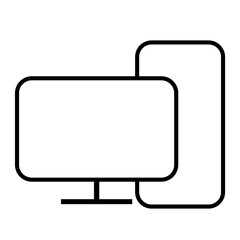 Terminal device family outline icon pack