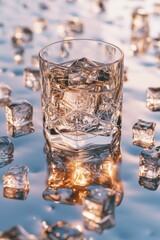 Glass of Whiskey on Ice