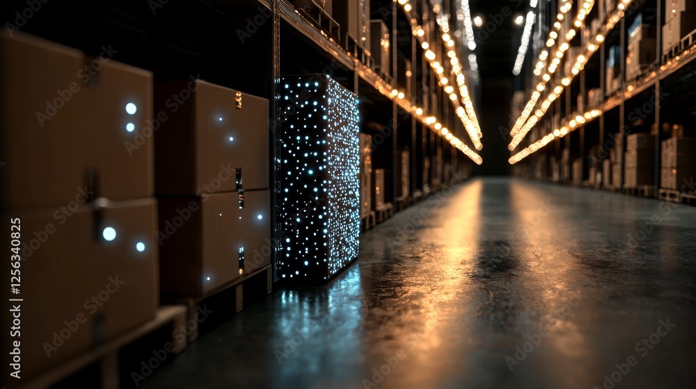 Poster enhancing smart warehouse solutions with augmented reality for efficient package identification and 