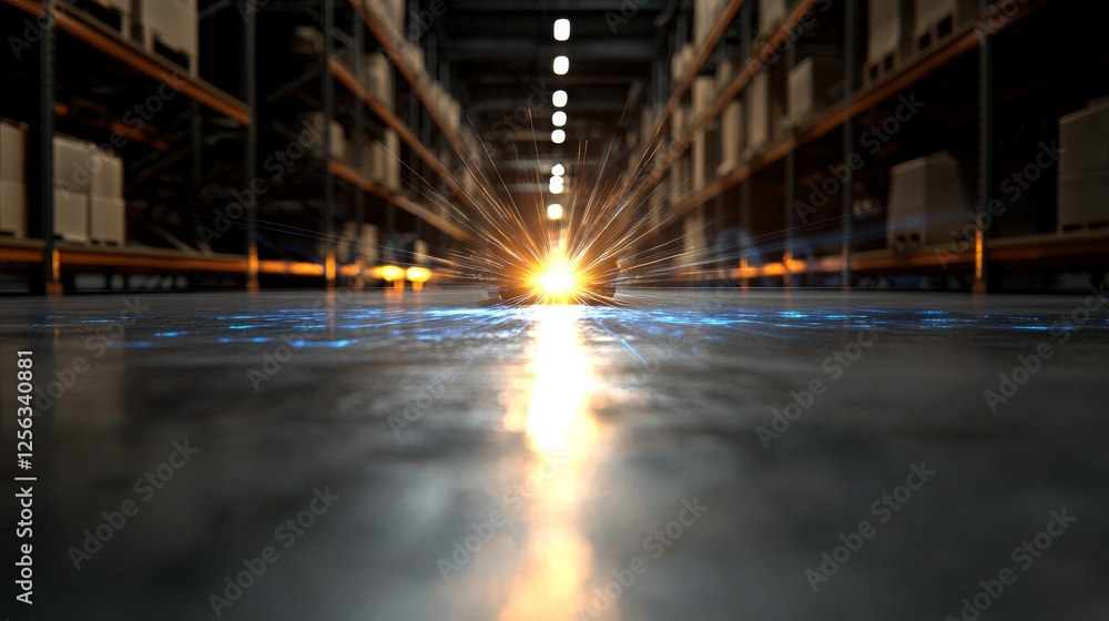 Poster using augmented reality to boost smart warehouse operations, making package identification and deliv