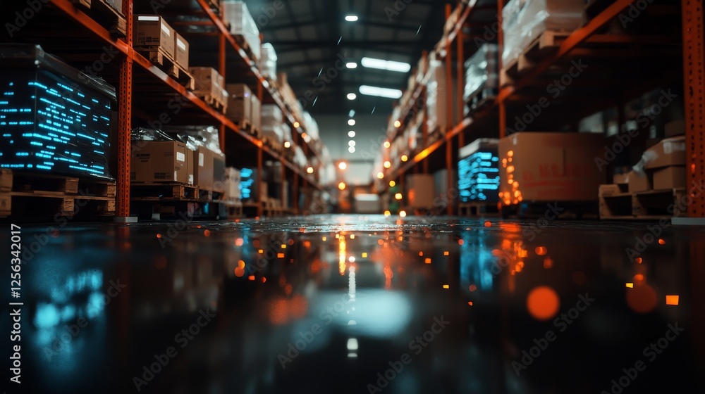 Poster streamlining package identification and delivery with smart warehouse solutions through augmented re