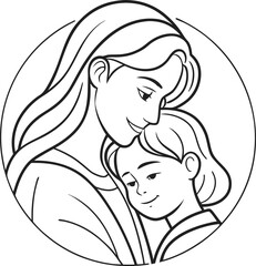 Mother and Child Embrace Love, Tenderness, Care, Affection, Family, Bond, Protection, Warmth, Comfor