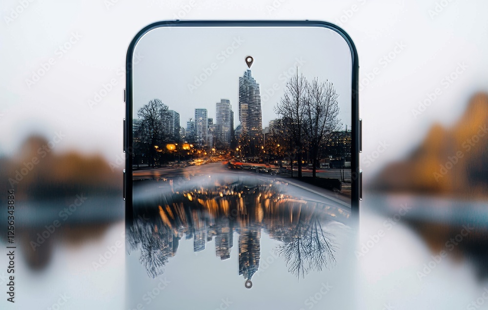 Poster navigation technology utilizing gps for mobile phone users
