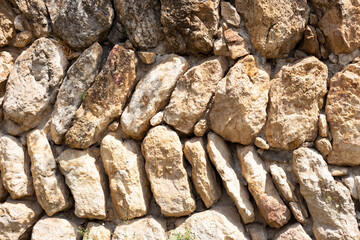 Acient brick wall. Grunge brick wall background.