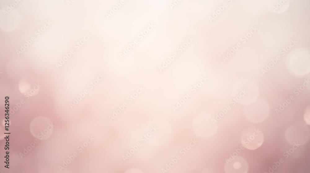 Poster soft blurred background with delicate pink and white bokeh effect