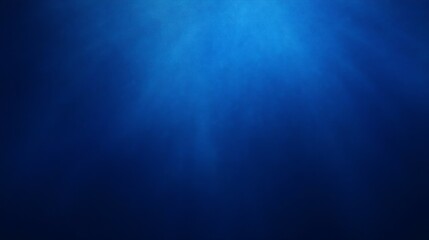 Deep Blue Underwater Background with Gentle Light Rays Illuminating