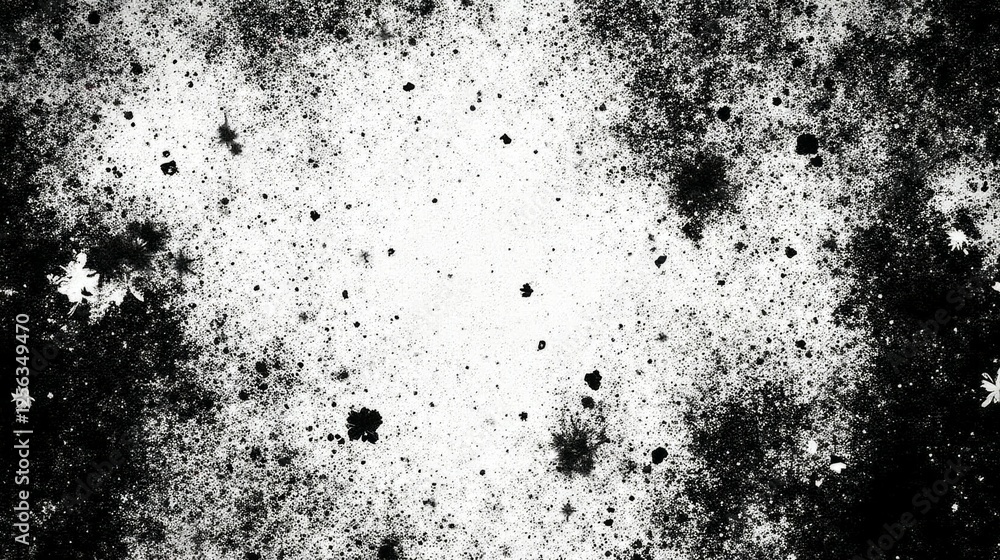 Aufkleber abstract black and white grunge background with textured patterns