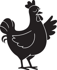 rooster isolated on white