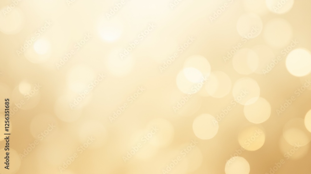 Poster soft elegant background with warm golden bokeh lights effect