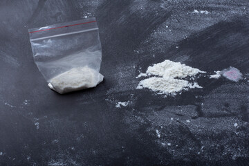 Cocaine or other illegal drugs, white powder