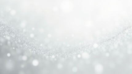 Soft Glowing Bokeh Background with Gentle Silver Sparkles and Light