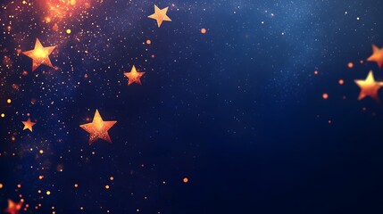 Fototapeta premium Captivating Cosmic Explosion of Stars and Lights in the Nighttime Sky