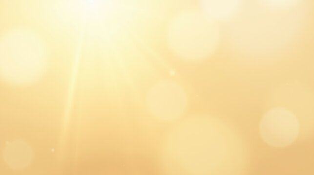 Soft Golden Light with Gentle Bokeh Effect for Tranquil Background
