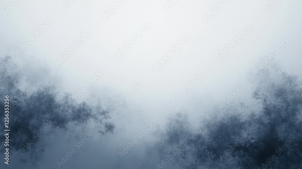Poster ethereal fog and mist background for calm and serene design use