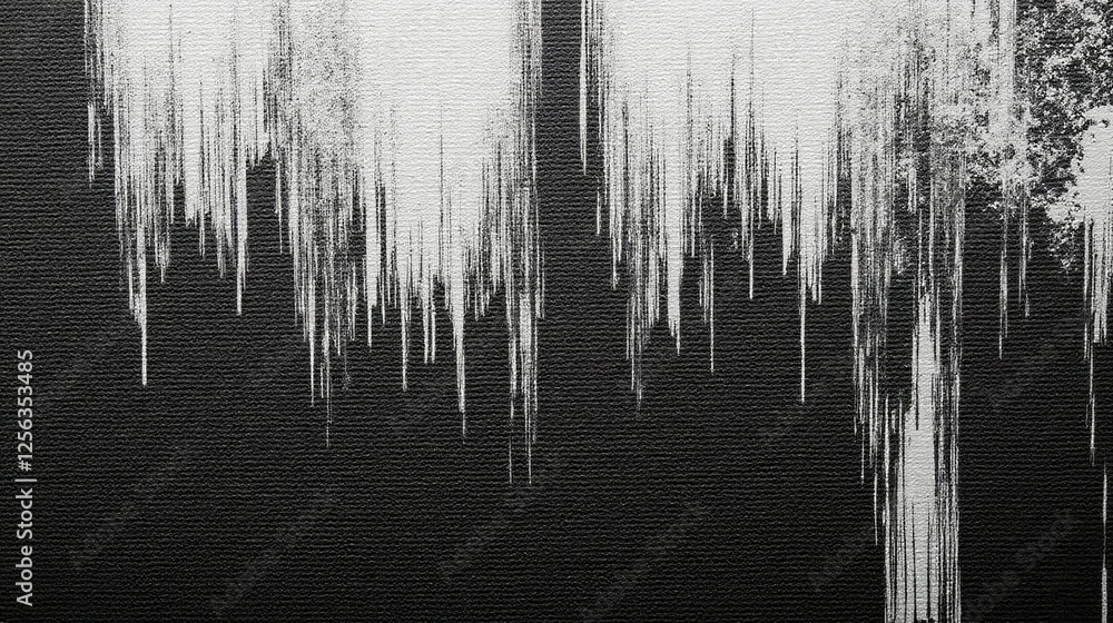 Aufkleber abstract monochrome texture with dripping paint for artistic background