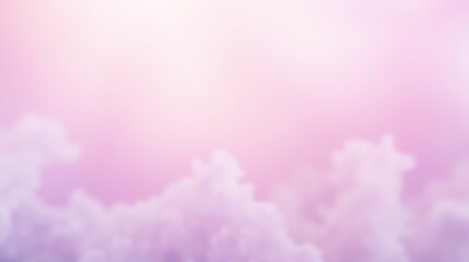 Fototapeta premium Soft Pink Clouds Against a Dreamy Pastel Sky at Sunset