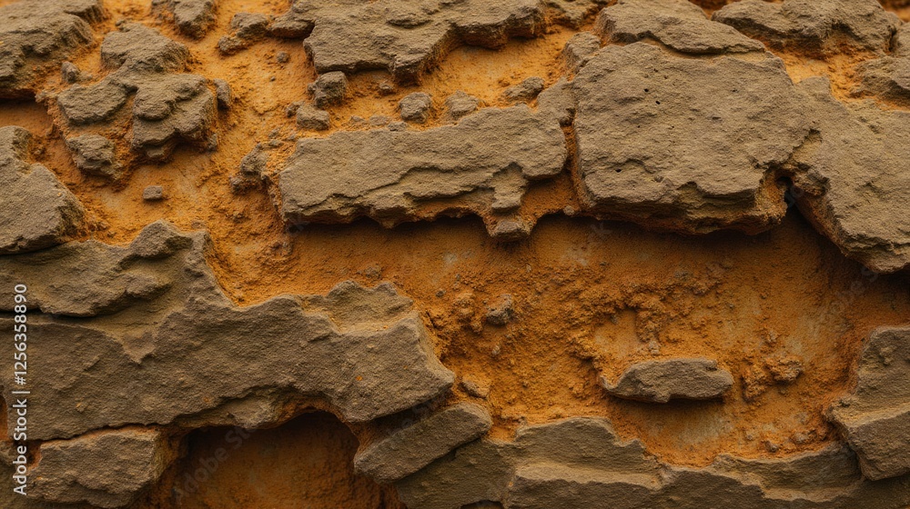 Poster textured rock surface with earthy colors and unique patterns