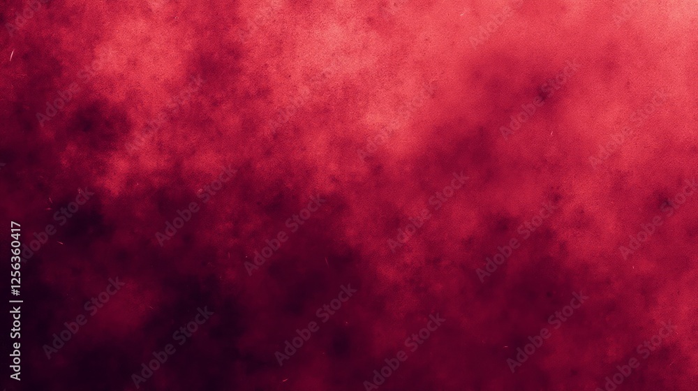 Poster abstract red background with textured gradient and soft hues