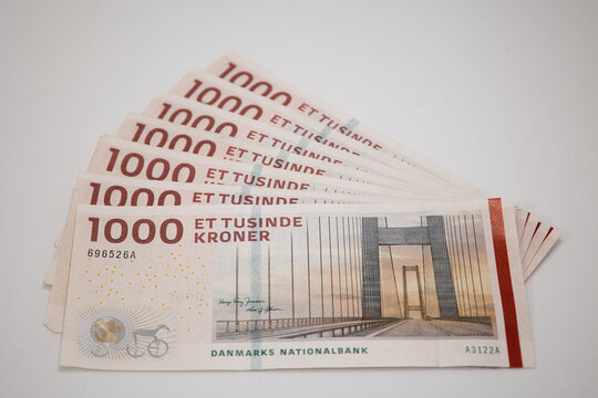 Danish 1000 kroner banknotes