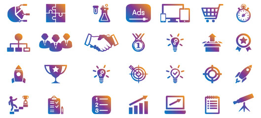 Business and finance icon collection