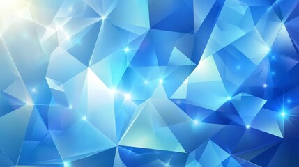 Fototapeta premium blue abstract background with shining geometric lines. modern shiny colors