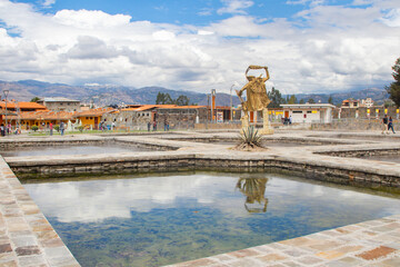 Inca in the pots of Baños del Inca
