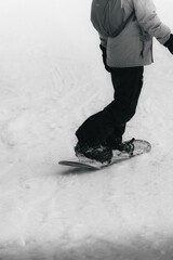 Personne faisant du snow-board