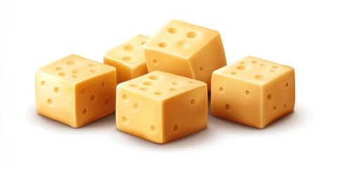 Six Cubed Cheddar Blocks
