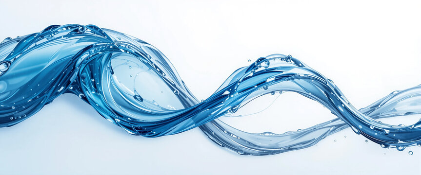 abstract loop water wave illustration in white background 