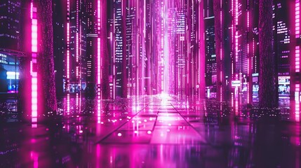 Illuminated financial chart with data visualization on a dark background for enhanced insights