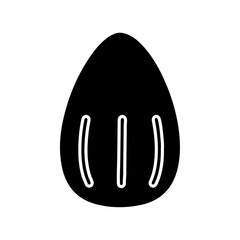 almond icon Simple thin line logo