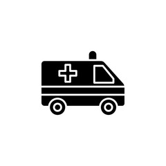 ambulance icon Simple thin line logo