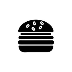 burger icon Simple thin line logo