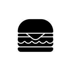 burger icon Simple thin line logo