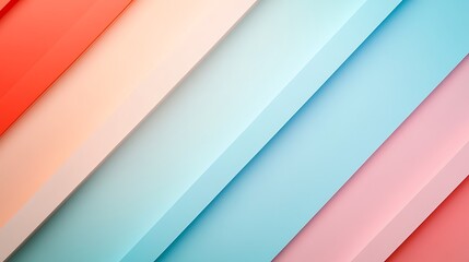 Obraz premium Abstract Diagonal Stripes in Pastel Colors