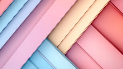 Fototapeta premium Abstract pastel diagonal stripes background design