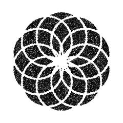 flower abstract shape y2k. vector illustration in trendy retro futuristic style isolated on white background.