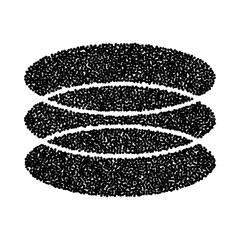 Fototapeta premium circle abstract shape y2k. vector illustration in trendy retro futuristic style isolated on white background.