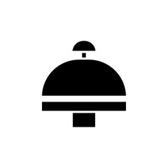 desk bell icon Simple thin line logo