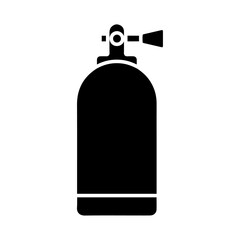 fire extinguisher icon Simple thin line logo