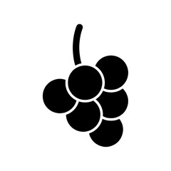 grapes icon Simple thin line logo