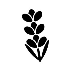 lavender icon Simple thin line logo © Posccode