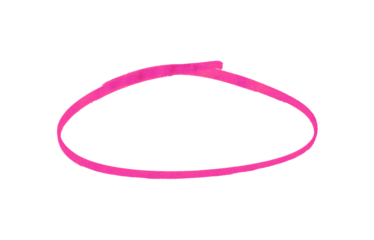 Hand-drawn pink marker circle isolated on a transparent background, brushstroke oval shape for design elements, highlighting, underlining,